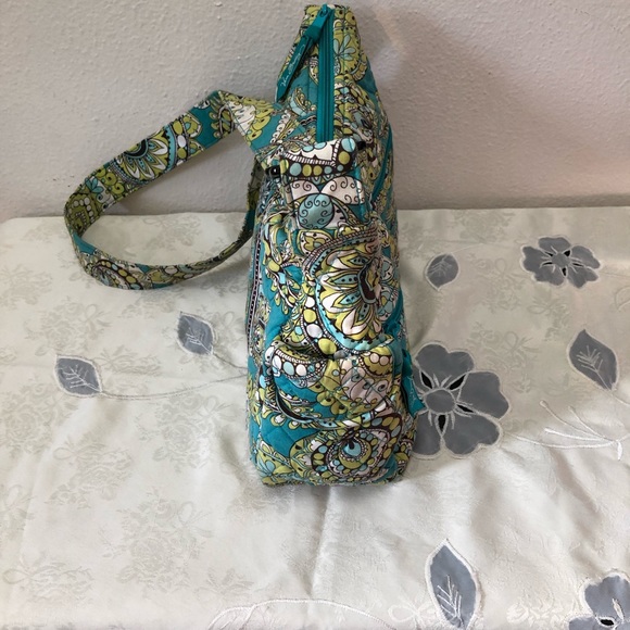 Vera Bradley Women's Small Shoulder Purse Top Zipper Closure - Picture 5 of 14